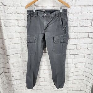 Duluth Flex Fire Hose Cargo Pants Size 34X32 Slim Fit Gray Outdoor Work Trades